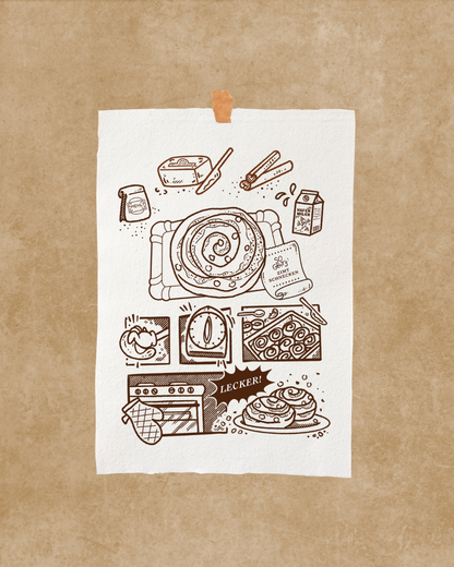 Zimtschnecke Cotton Printwork