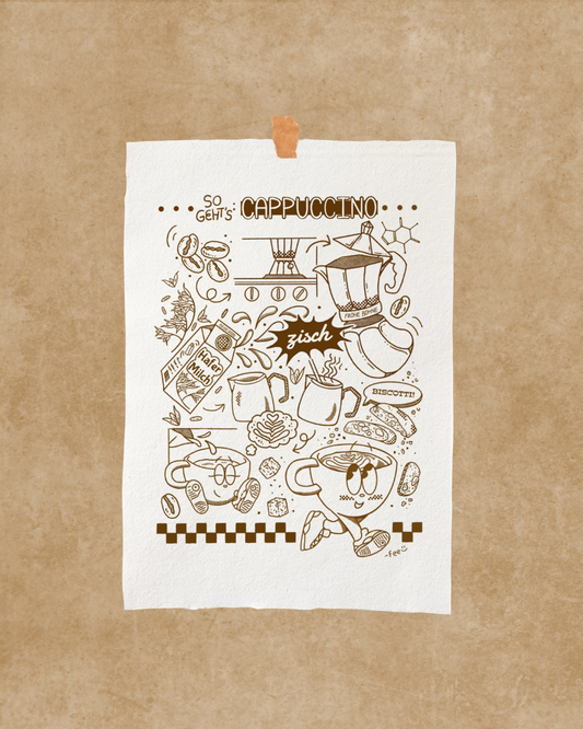 Cappuccino Cotton Printwork