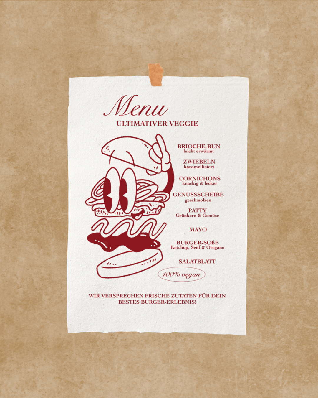 Burger Cotton Printwork