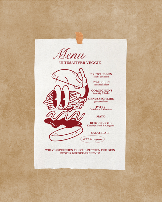 Burger Cotton Printwork