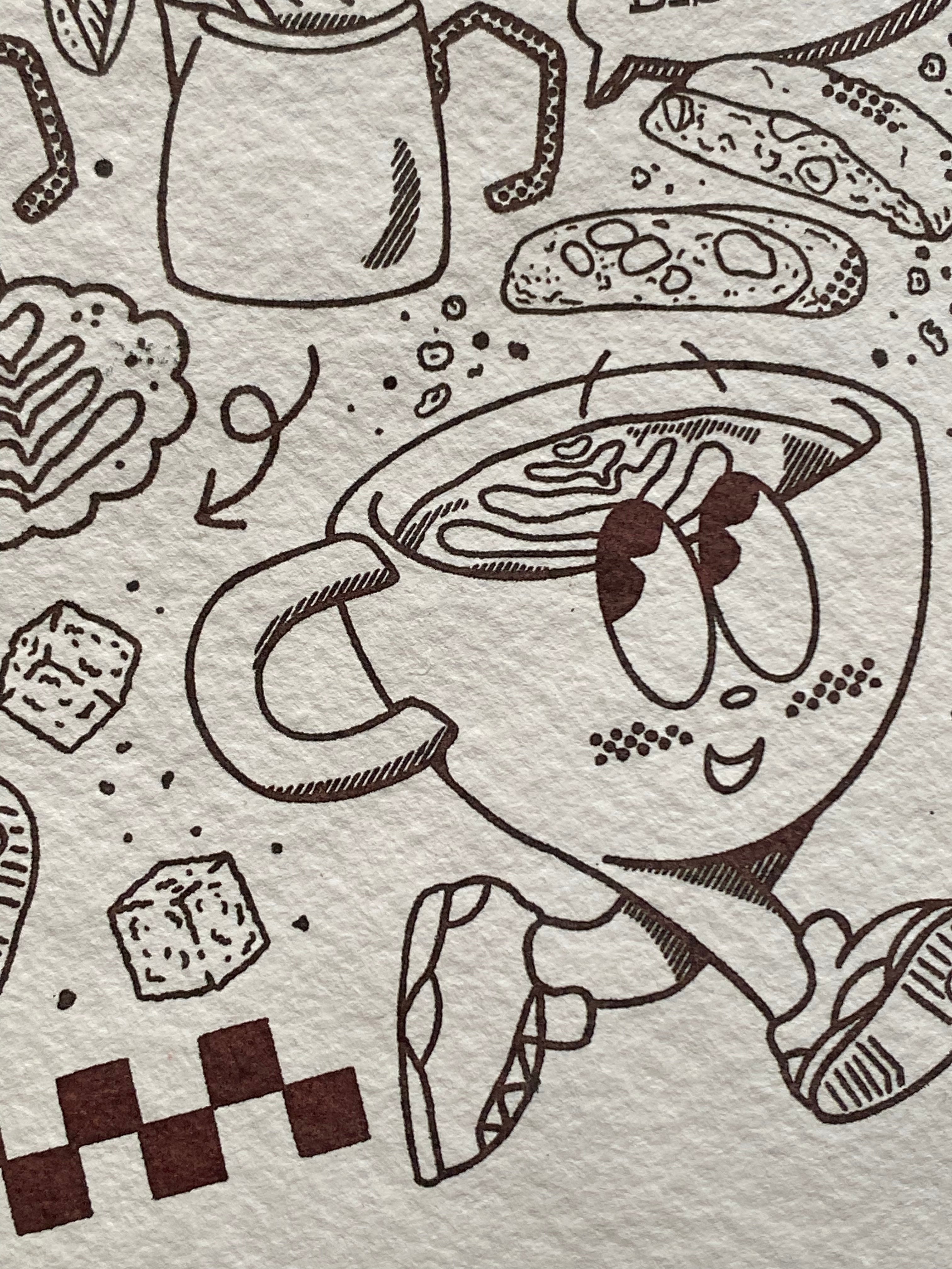 Cappuccino Cotton Printwork
