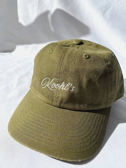 Nachhaltige Cap - Koohlsmotiv, grün, bestickt, Koohl’s Slow Fashion