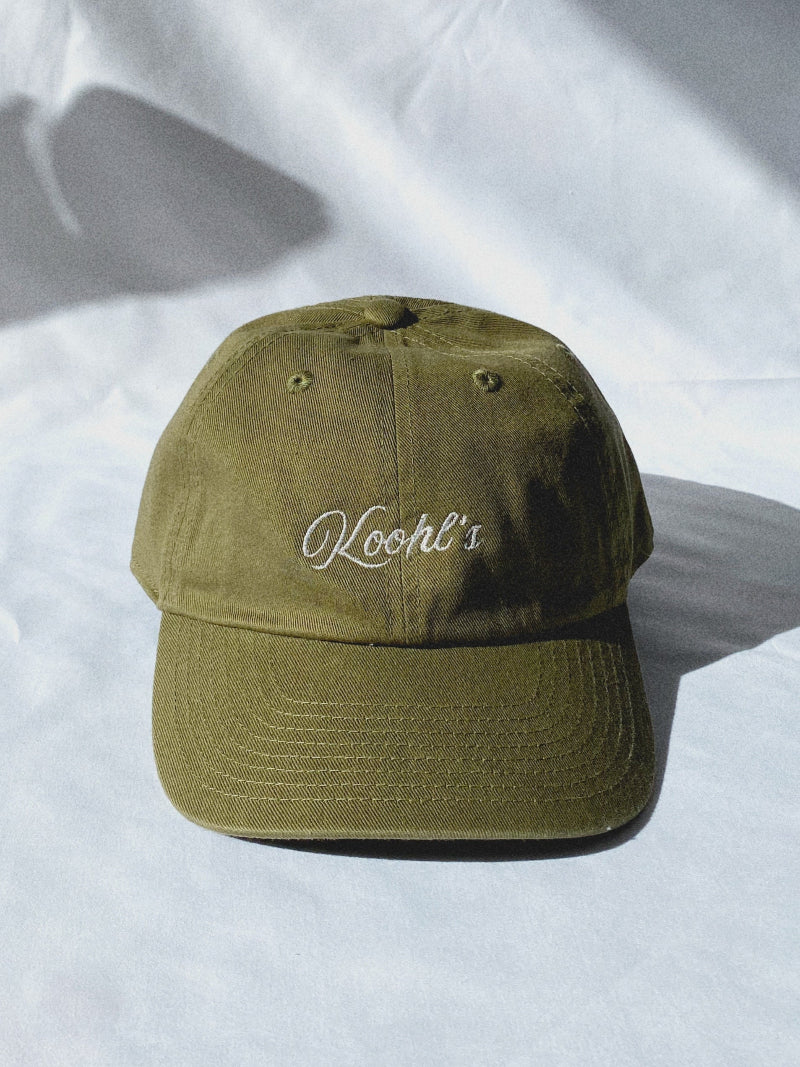 Nachhaltige Cap - Koohlsmotiv, grün, bestickt, Koohl’s Slow Fashion