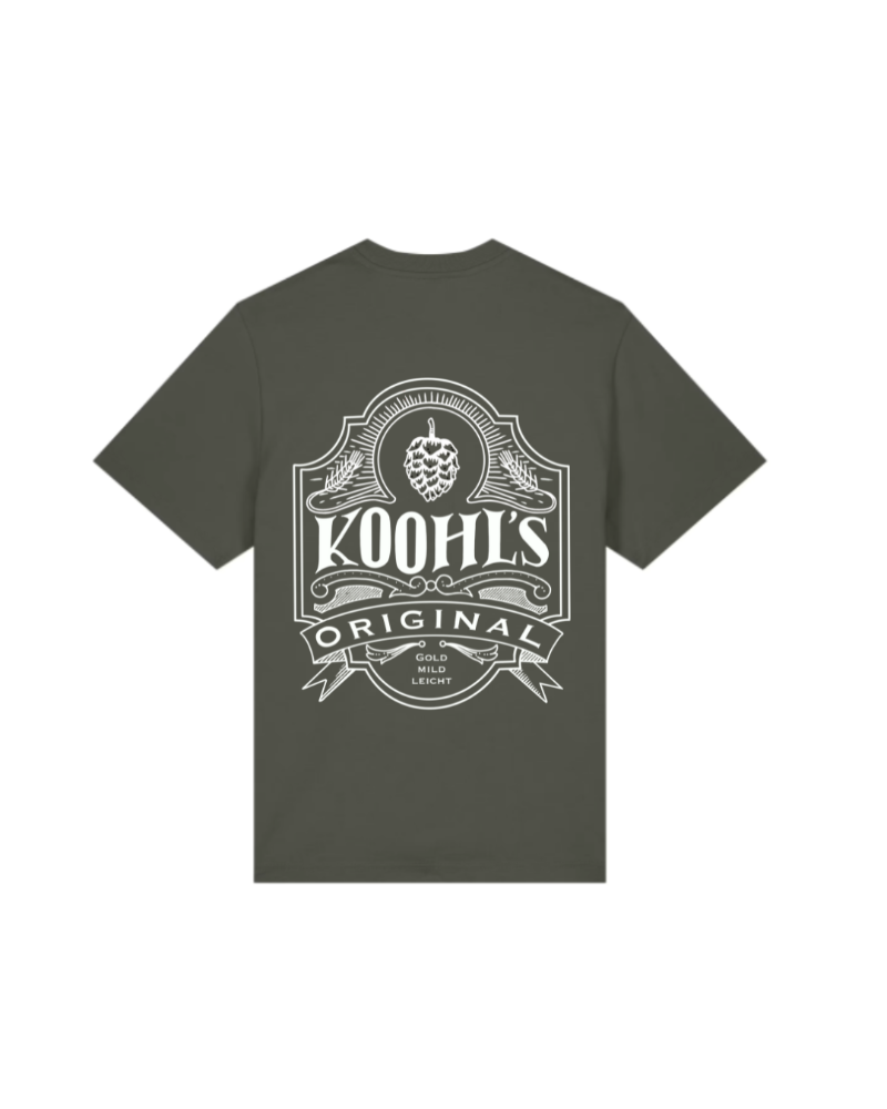 Nachhaltiges Bio-T-Shirt mit Biermotiv, handbedruckt – Koohl’s Slow Fashion
