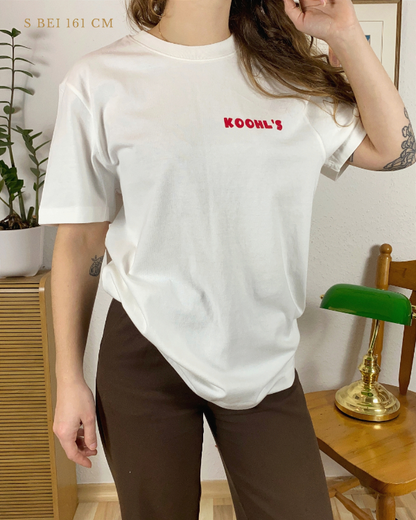 Nachhaltiges Bio-T-Shirt mit Burgermotiv, handbedruckt – Koohl’s Slow Fashion