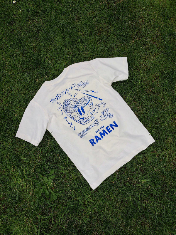 Nachhaltiges Bio-T-Shirt mit Ramenmotiv, handbedruckt – Koohl’s Slow Fashion