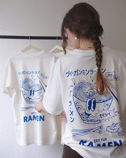 Nachhaltiges Bio-T-Shirt mit Ramenmotiv, handbedruckt – Koohl’s Slow Fashion