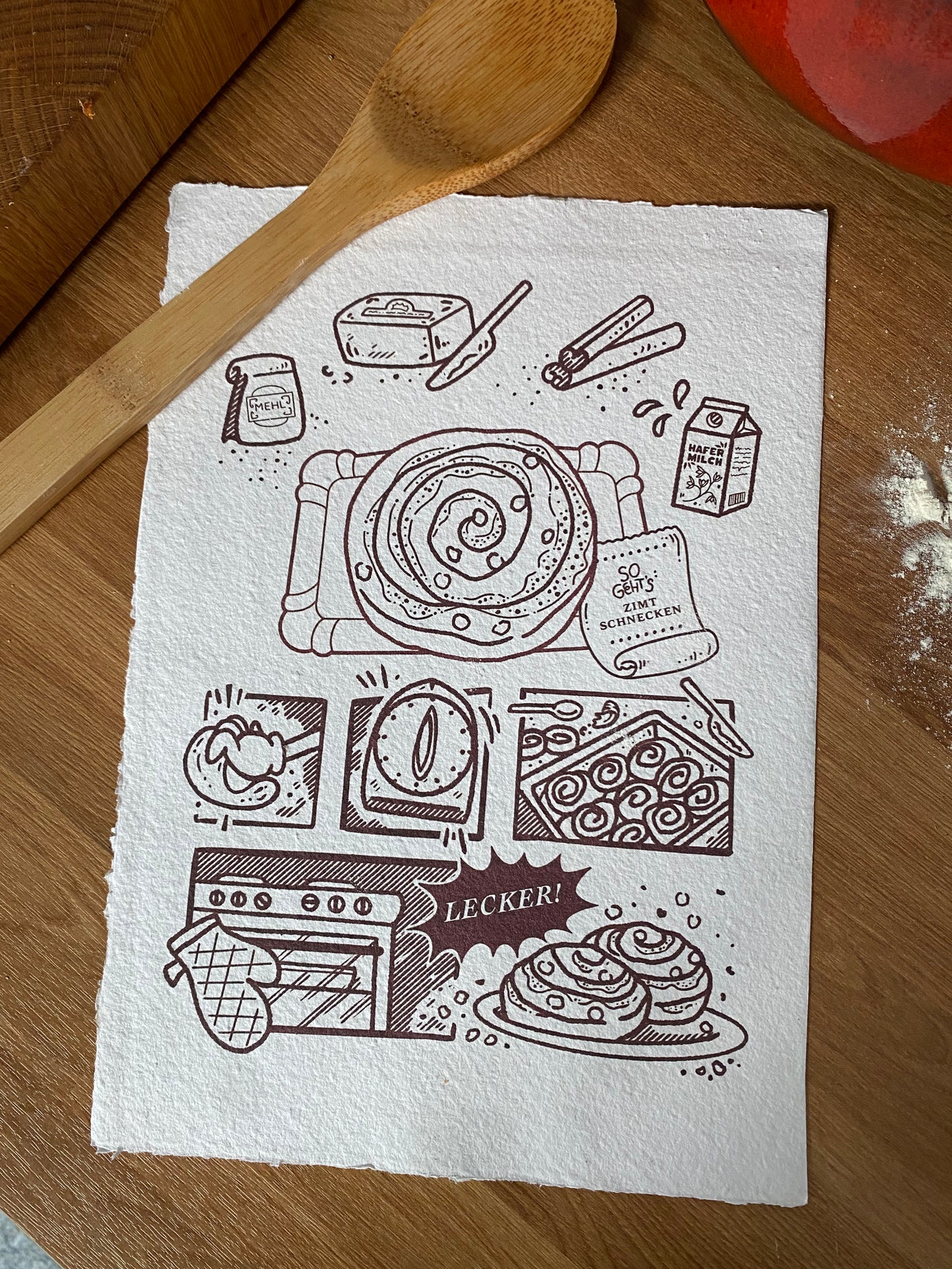 Zimtschnecke Cotton Printwork